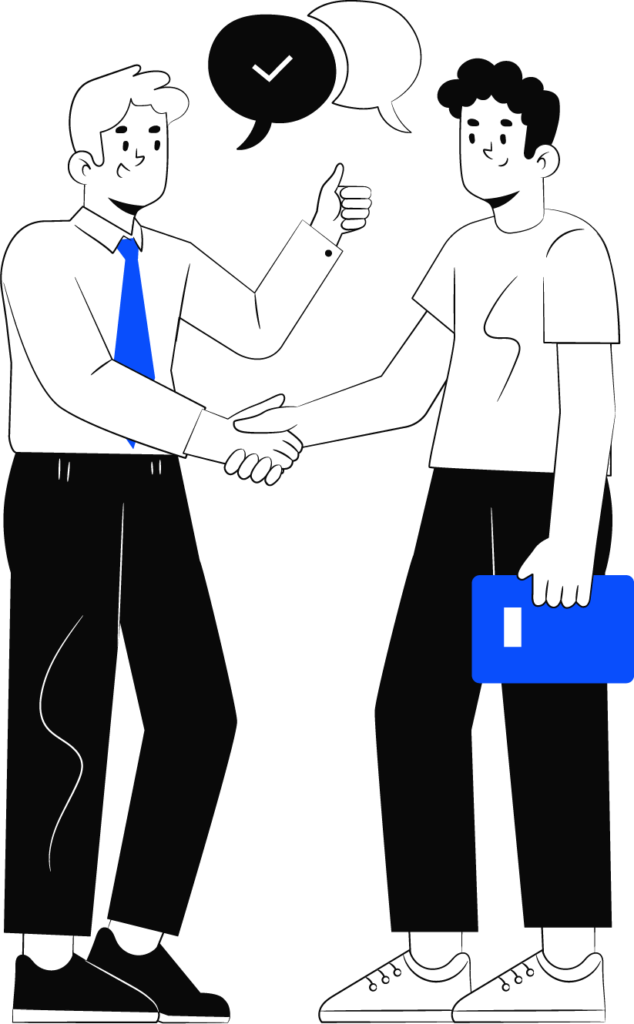 Customer support illustration for 4Marketing Studio